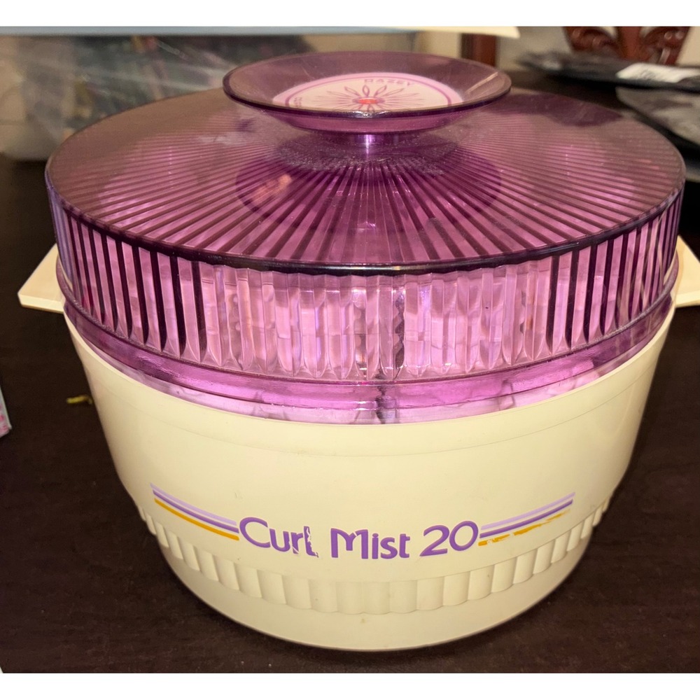 Vintage Dazey Curl Mist 20 Hair Setter Steam Hot Rollers Purple Cream HS-20